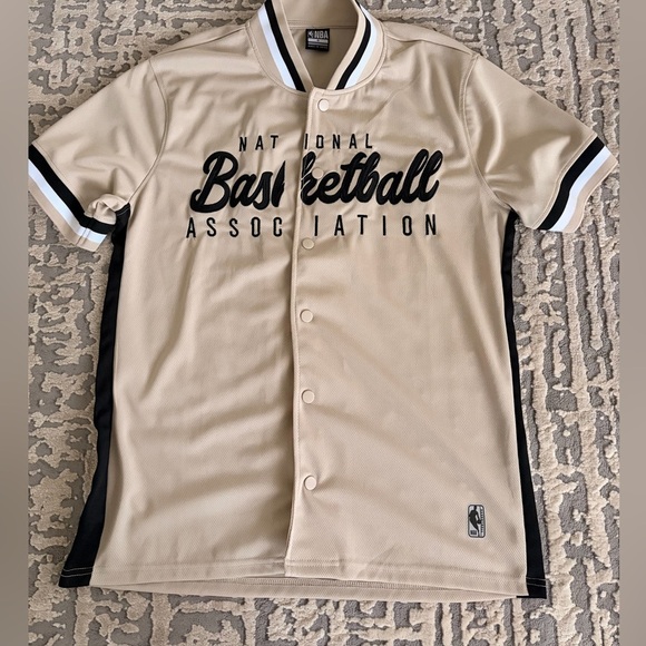 NBA Other - NBA Men's Tan and Black Basketball Jersey